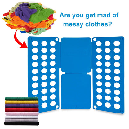 Shirt Folding Board Durable Plastic T-Shirts Clothes Folder 23x27.5inch Plastic Laundry Clothes Flip Fold Laundry Room Organizer