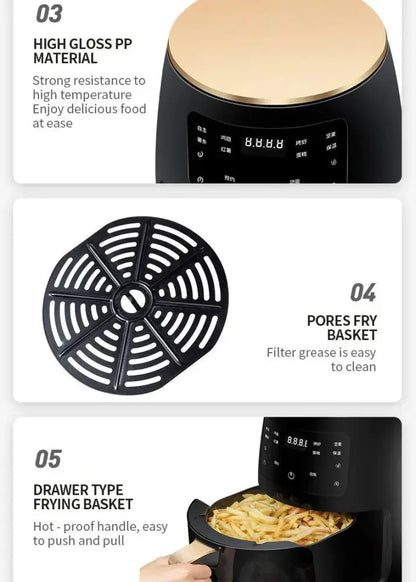 Arbaglobal Smart Touch Digital Electric Air Fryer
