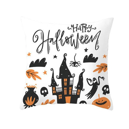 Holiday Pillowcase Pumpkin Cushion Cover Creative Decorative Sofa Party Home Car Pillow Cover Print Pillowcase Fall Decorative Pillows Cotton Linen Material Decoration