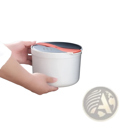 Microwave Rice Cooker 2l Steamer with Strainer Spoon